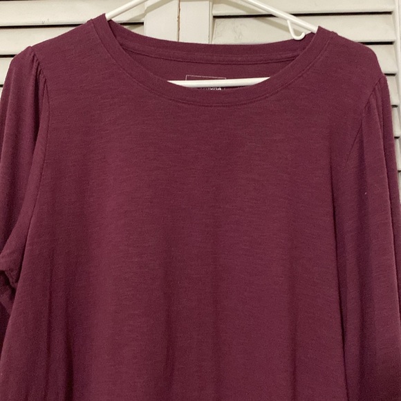 Sonoma plumb colored tee long sleeve size Large - Picture 2 of 7